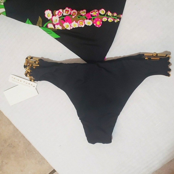 NWT Trina Turk Moonlite Tankini Top & Riviera Solid Bikini Bottom Set 2 - Picture 8 of 8